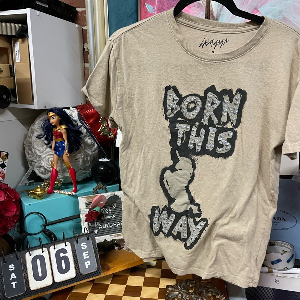 LADY GAGA 2012 Born This Way official concert tour t-shirt Women's